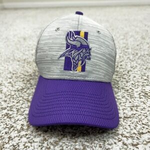Minnesota Vikings Hat Cap Flex Mens Small Gray Purple NFL Football New Era Sport